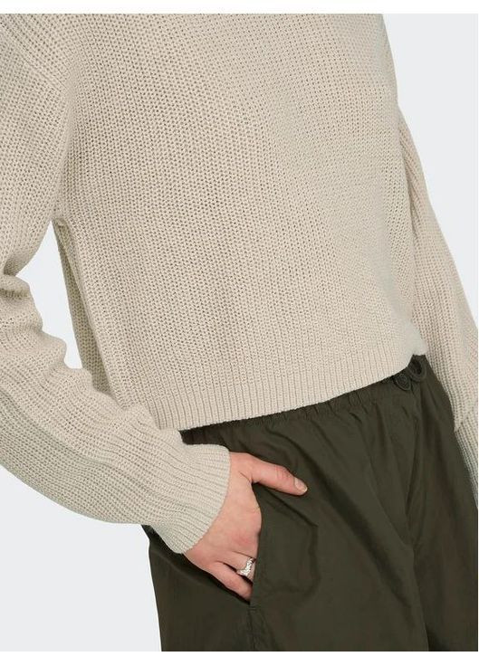 Бежевый демисезонный джемпер Only