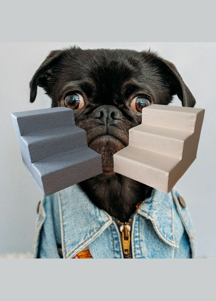 Драбина для собак 36х35х50 см., волосіні та сходинки для собак, пандус сходинки для собак, сходинки, драбинки No Brand (339786509)