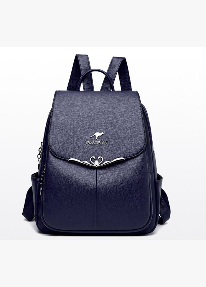 Женский городской рюкзак для девушек прогулочный маленький с регулируемыми лямками синий (sku_1653С) No Brand (330576491)