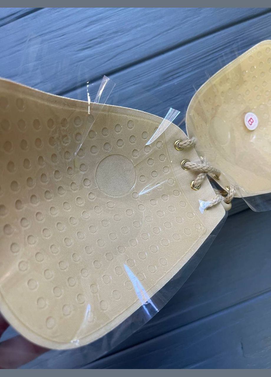 Бежевий невидимка бюст невидимка на шнурівках flybra SWAM без кісточок