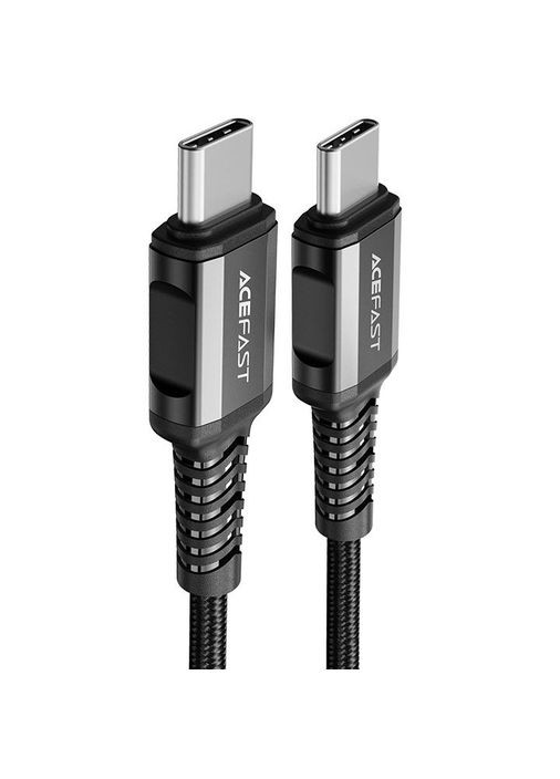 Кабель для зарядки телефона або ноутбука Type-C to Type-C C1-03 |60W, 3А, 120см| Чорний Acefast (337351138)