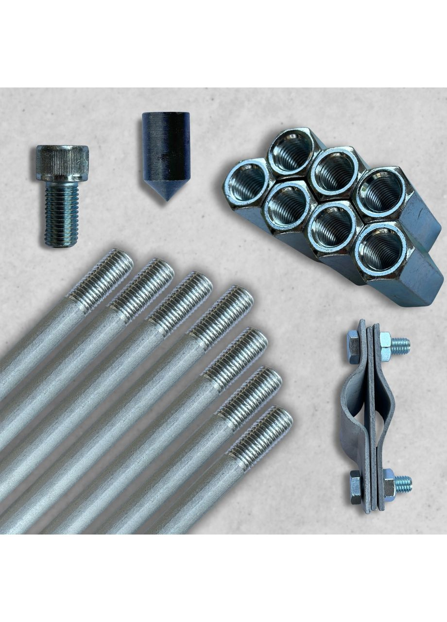 10,5 м комплект заземлення оцинкований Ø 16 мм No Brand (364956177)