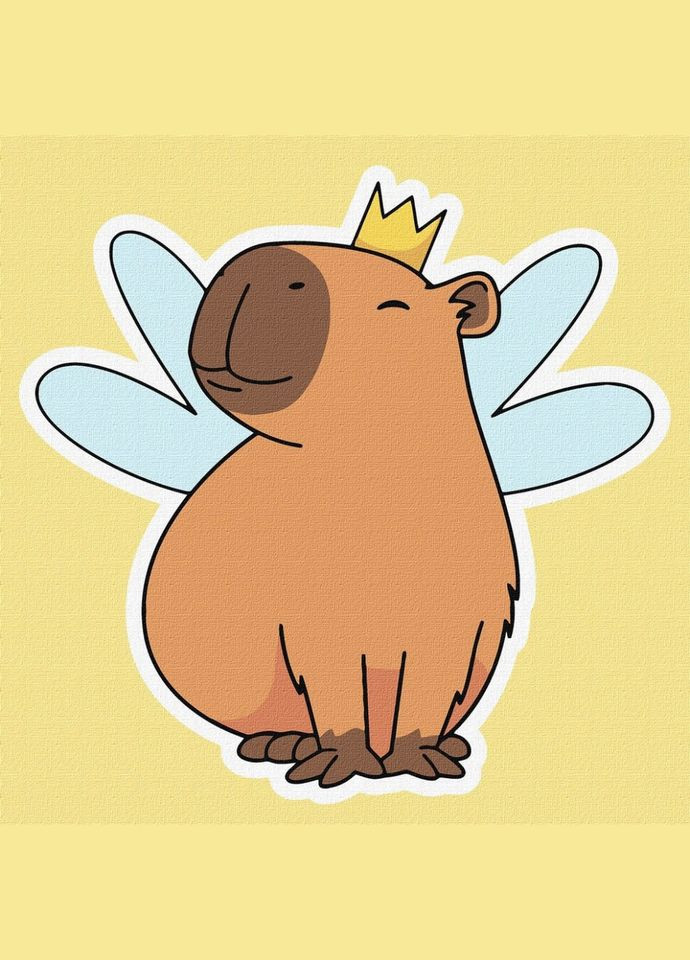 Картина по номерам "Капибара-фея" ©art_selena_ua KHO6748, 30х30 см IDEYKA (341610010)