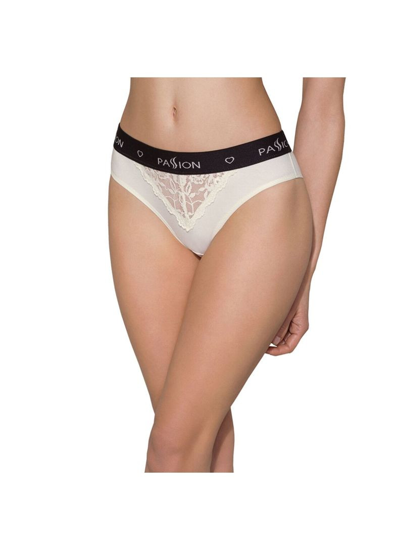 Комбінований демісезонний трусики з широкою гумкою і мереживом ps001 panties s, ecru Passion