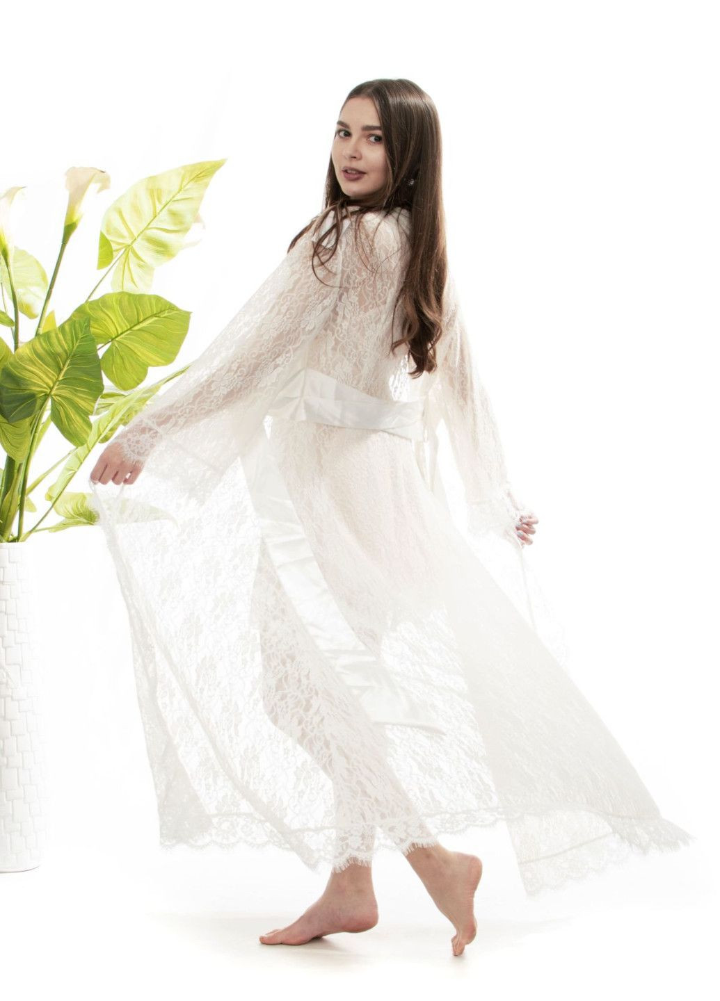 Халат жіночий гіпюровий Lingerie Serenade (322649451)