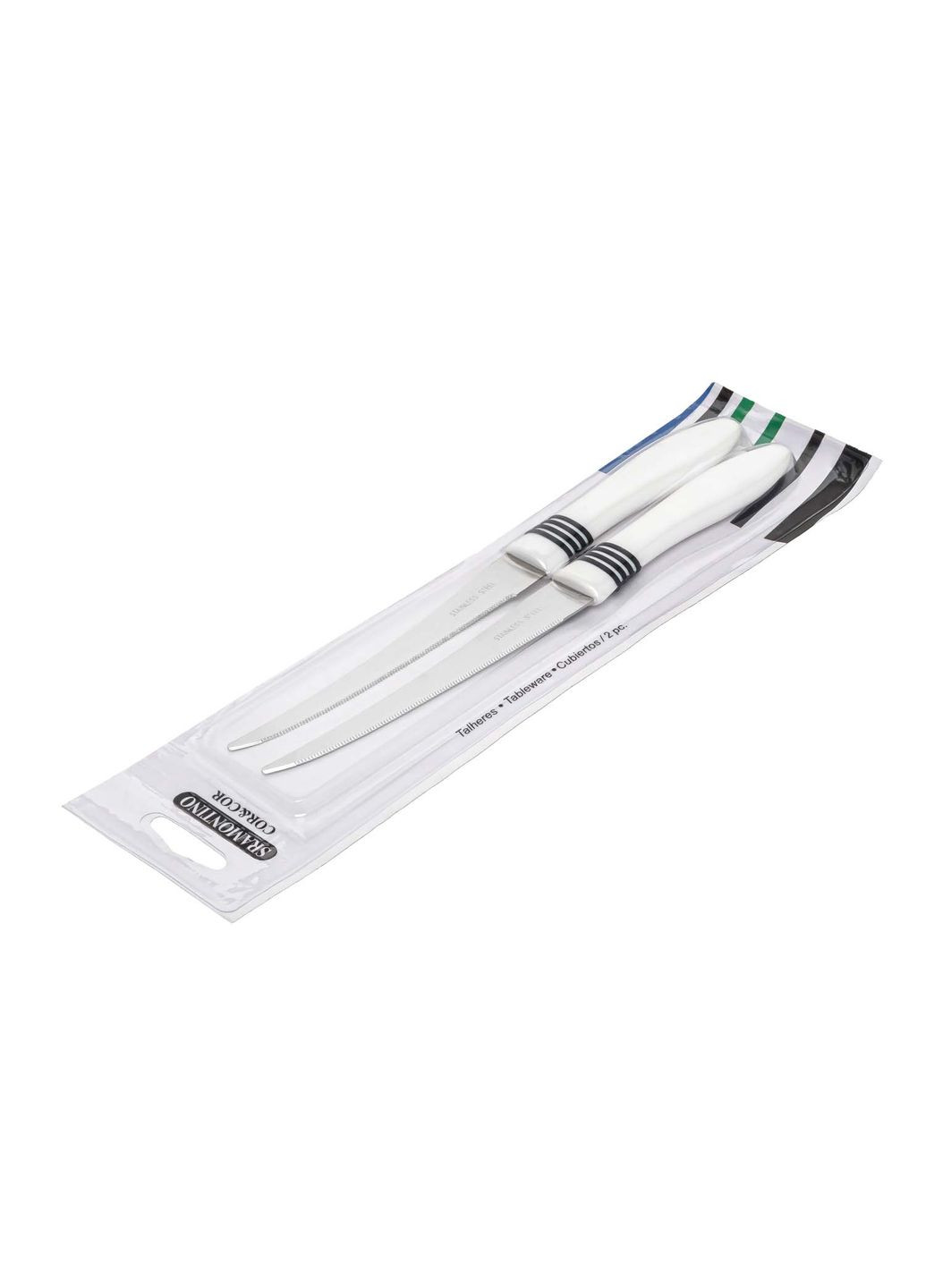 Набір ножів кухонних, 2 шт., для томатів та м'яких овочів Kitchen Master чорний, нержавіюча сталь, пластик