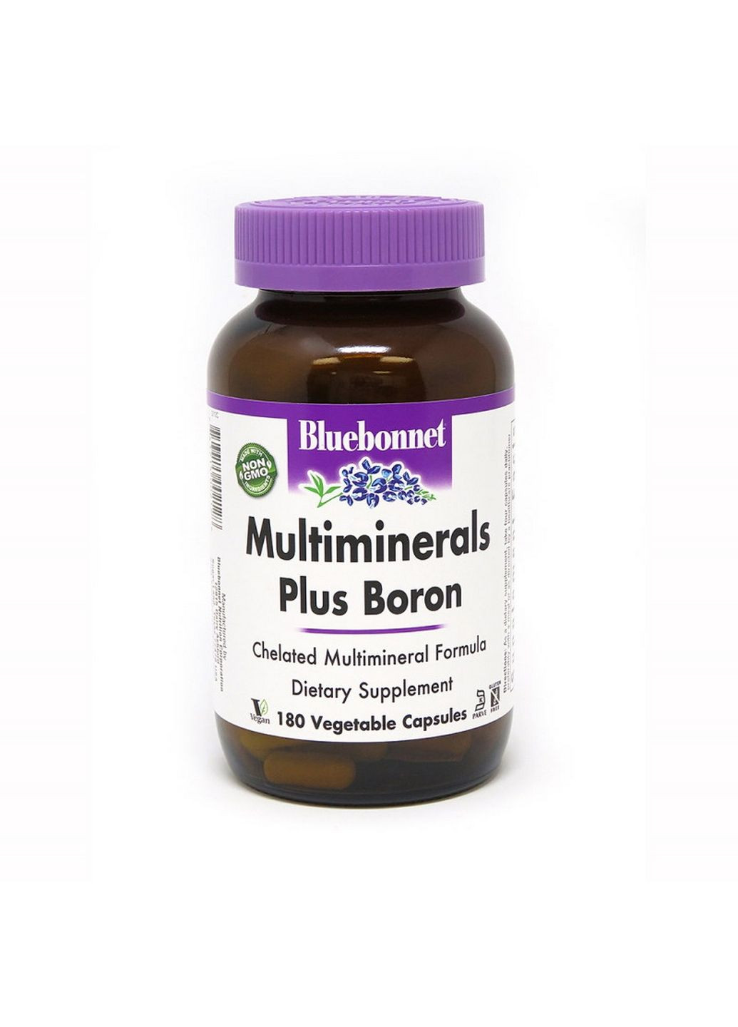 Витамины и минералы Multiminerals Plus Boron, 180 вегакапсул Bluebonnet Nutrition (293339996)