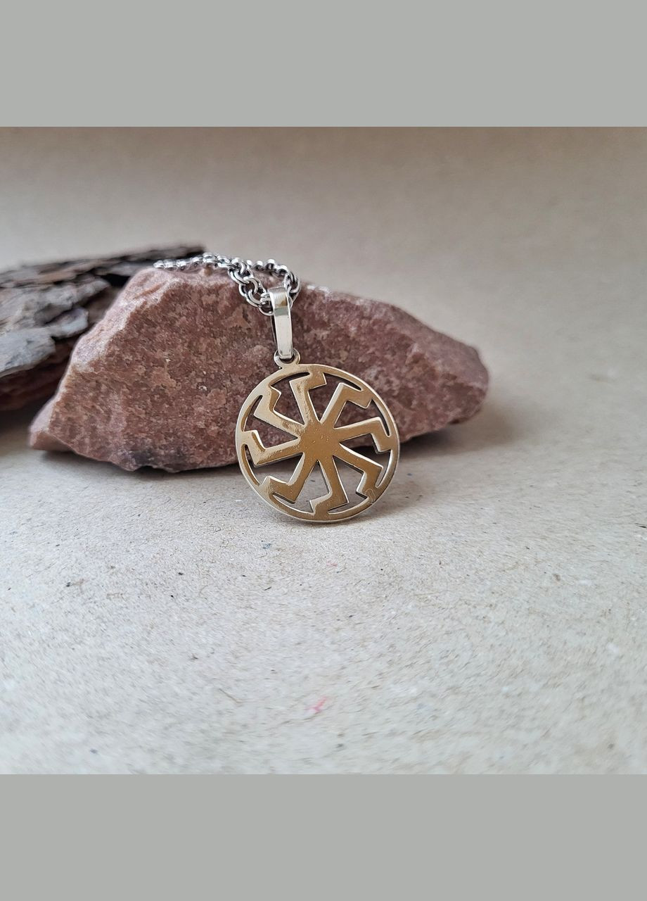 Срібна підвіска кулон оберіг амулет Ладинець Лади Богородиці срібло 925 проби чорнене 89028ч 4.10г No Brand (306741420)