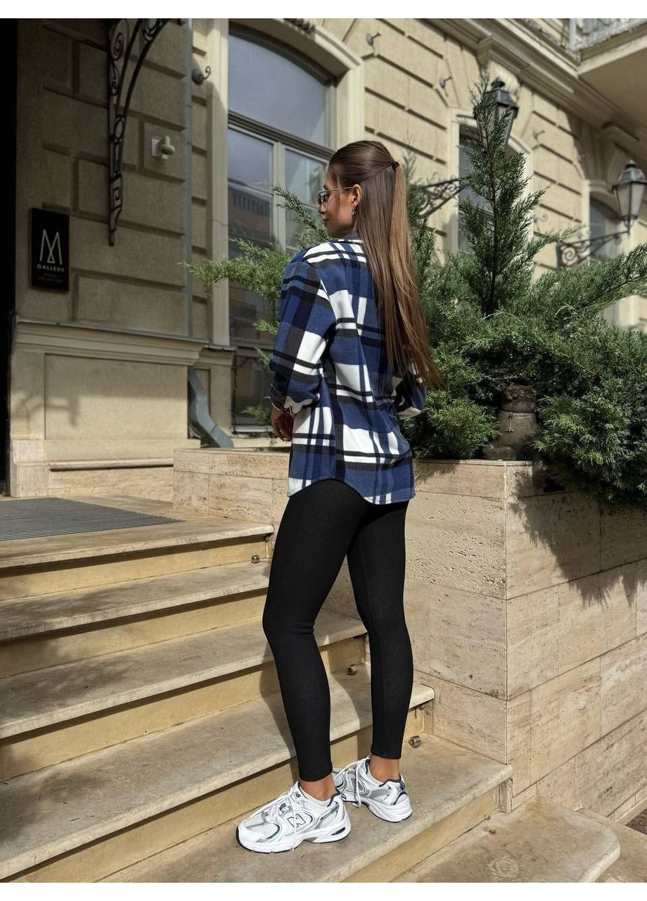 Флісова сорочка в клітинку More_bboutique Сорочка (366740807)