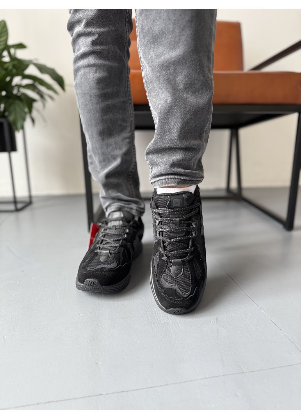 Серые демисезонные кроссовки мужские new balance 1906d black grey gore-tex нью беланс 1906d No Brand