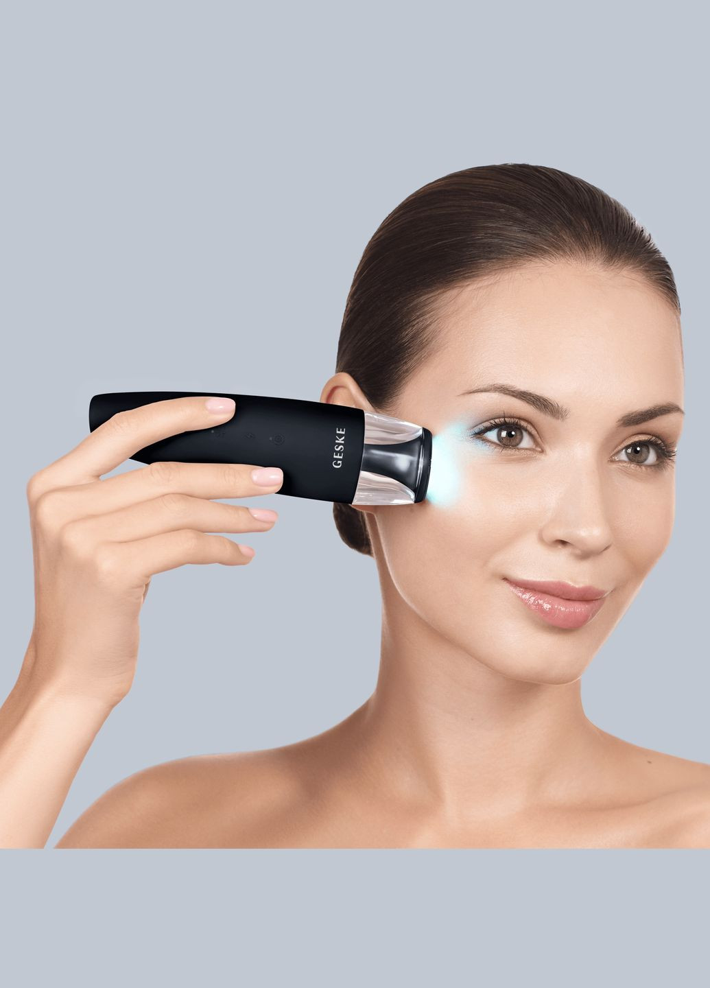 Антивозрастной LED-излучатель для восстановления кожи лица Anti-Aging Skin Renewer 9в1 black GESKE (341526029)