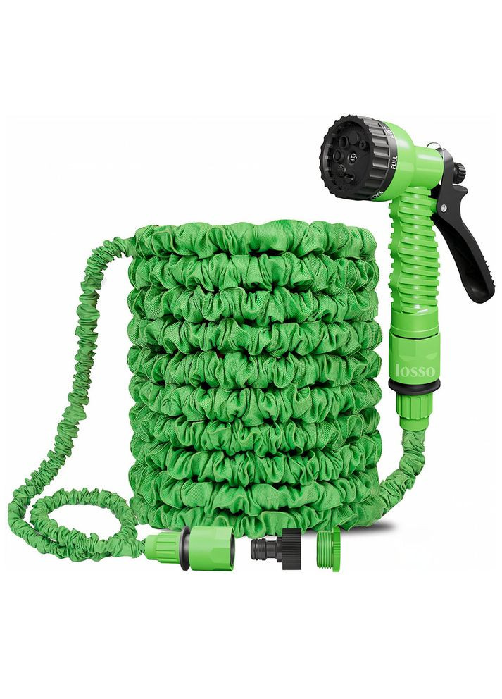 Шланг для полива растяжимый MY-186 «Magic Hose» с пистолетом-распылителем 7,5 м Losso (327041521)