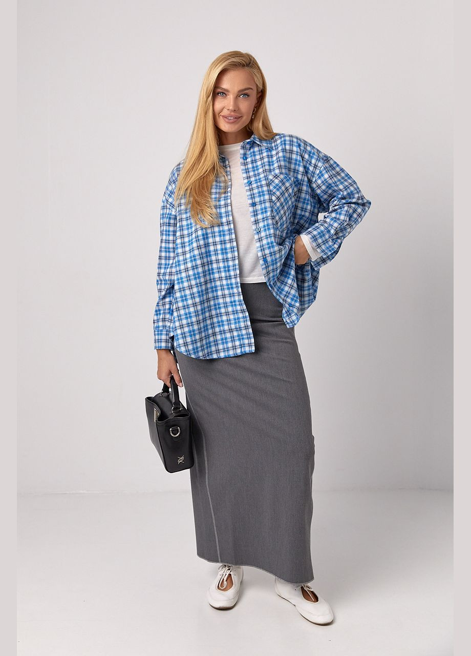 Голубой рубашка Lurex