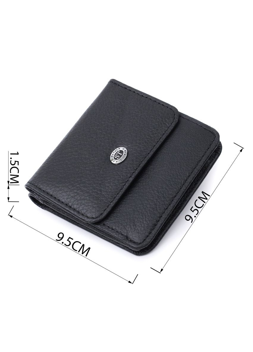 Компактний жіночий гаманець з кишенею для монет із натуральної шкіри 22690 st leather (331907560)