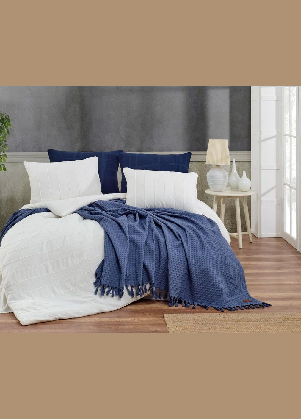 Постельное белье Muslin Patara 200 х 220 см Beyaz Sikel (318387558)