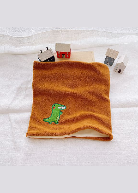 Снуд детский флисовый со зверьком (Коричневый One Size) (12595) Qoopixie (334303738)