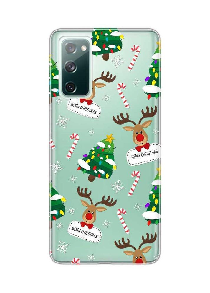 Чехол на Samsung Galaxy S20 FE Рождественский фон (новогодний принт 154) Creative (362966425)