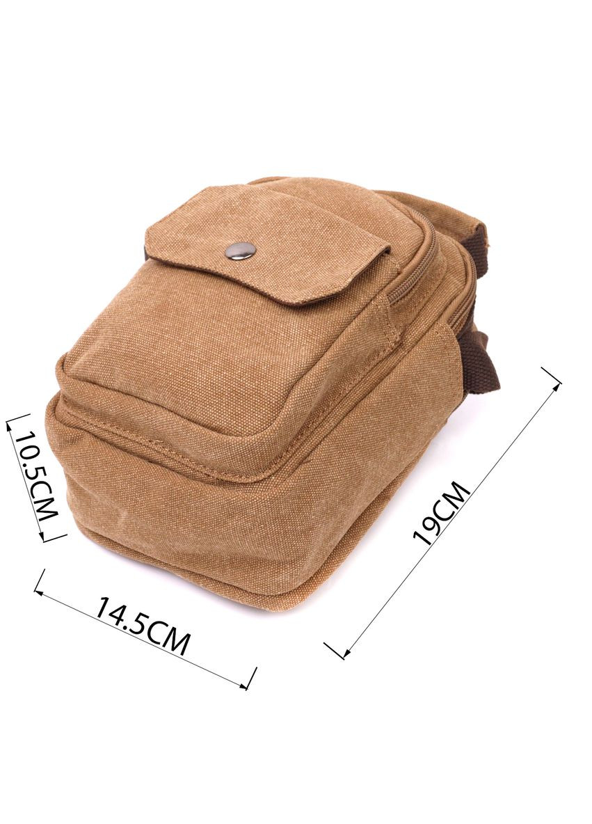 Чоловіча текстильна сумка через плече пісочна кросбоді 22222 Vintage (329196711)