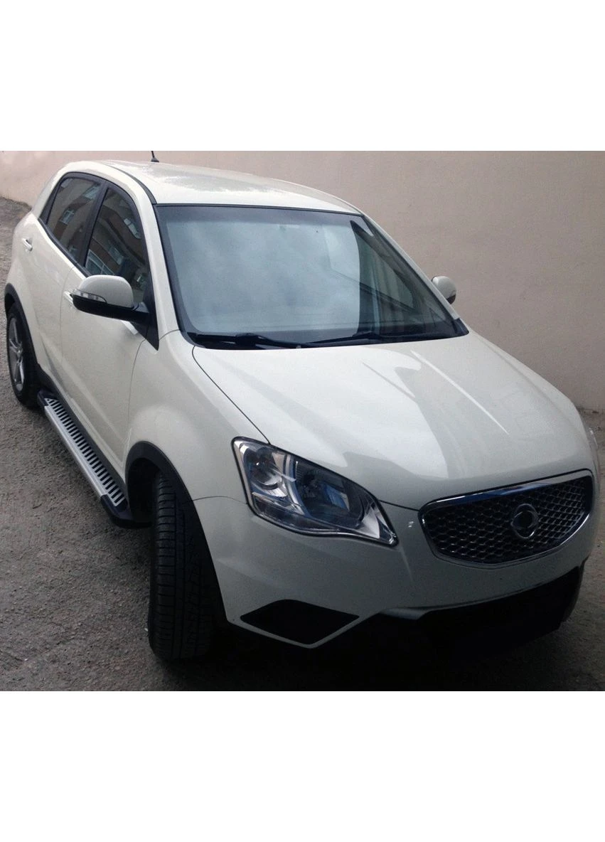 Бокові пороги Line (2 шт., Алюміній) для SsangYong Korando 2010-2019 рр Erkul (390739889)