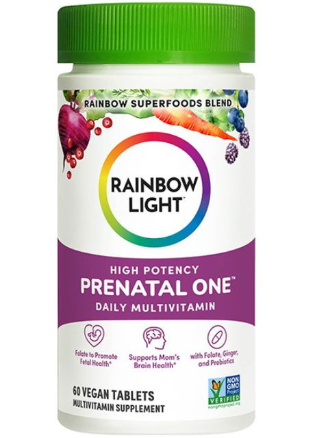 Мультивітаміни для вагітних Prenatal One 60 таб Rainbow Light (357343046)