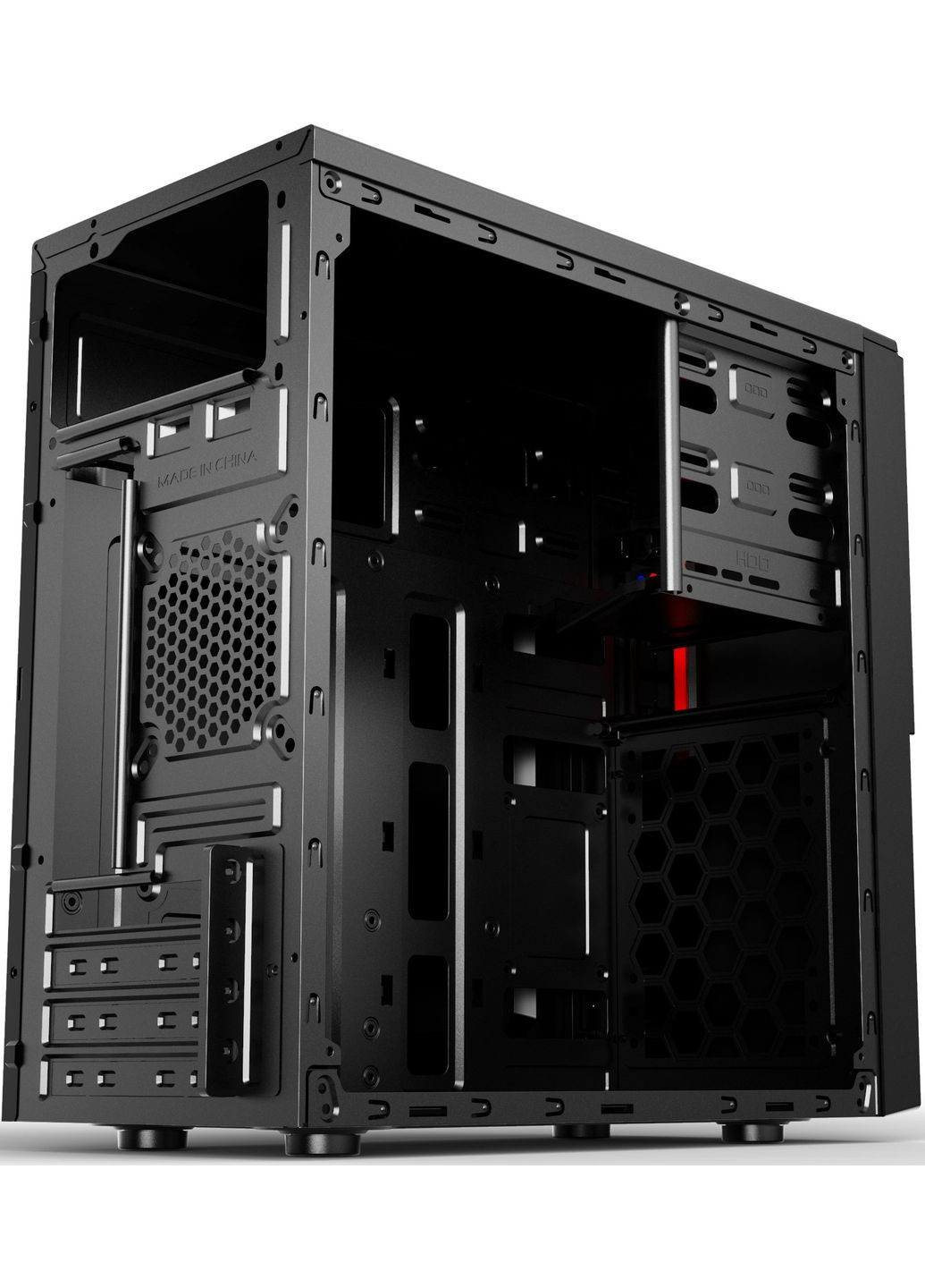 Корпус BASIS без БП Black (-RD860-3U) 2E (370605362)