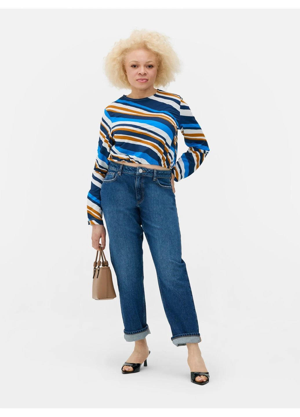 Топ літо,синій-білий в смужку, Primark (397631119)