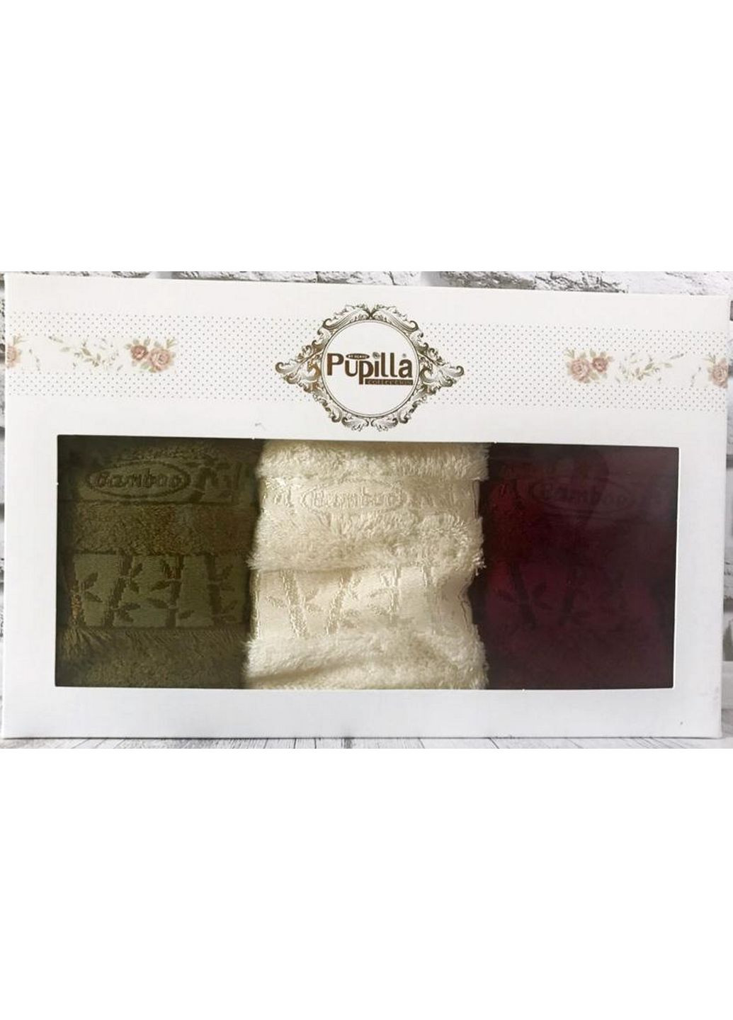 Pupilla набор 3 кухонных полотенца bamboo erden комбинированный производство - Турция
