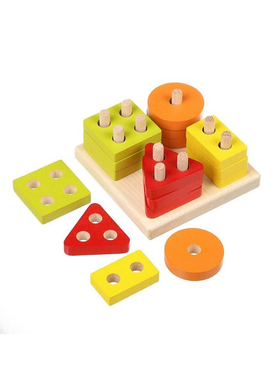 Геометрический сортер Квадрат LSG-3 16 деталей (15344) Cubika (365547407)