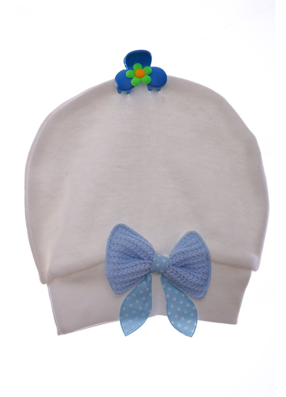 Пінетки та шапка для хлопчика трикотажні з блакитним бантиком. 62 см (38915) BABYKROHA (297199092)