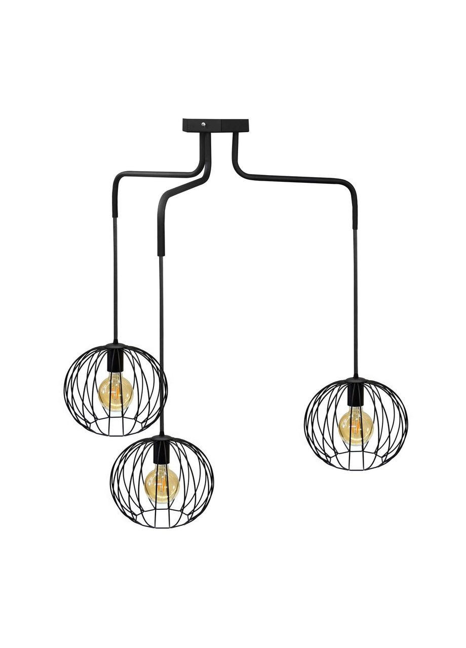 Люстра підвісна в стилі лофт на три плафони Globe NL 12722-3 MSK Electric (325882556)