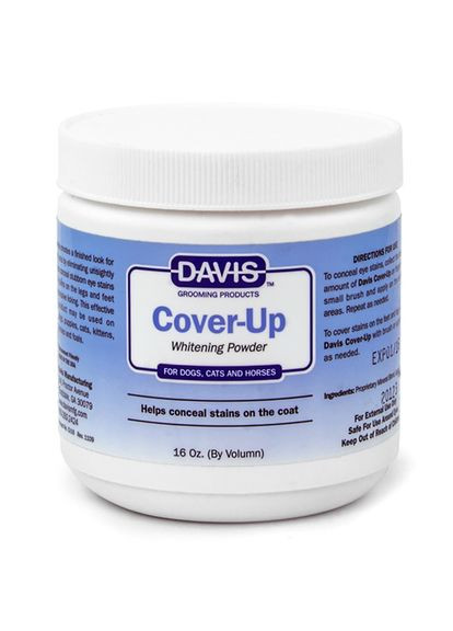 Маскировочная отбеливающая пудра для собак и кошек CoverUp Whitening Powder 300 мл (87717904661) Davis (279568586)