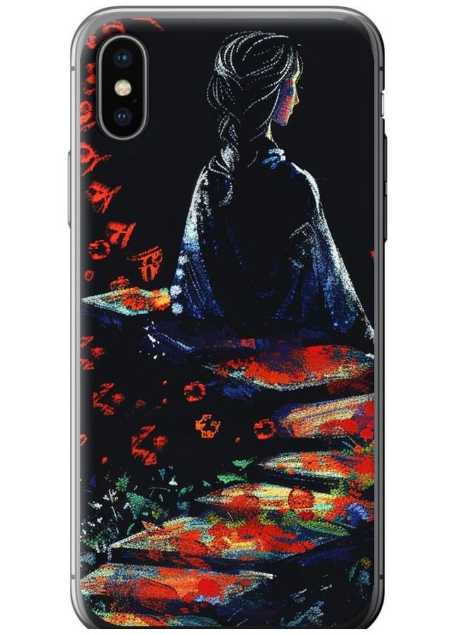 2D пластиковий чохол 'Мрійлива дівчина' для Endorphone Apple iPhone XS (285114445)