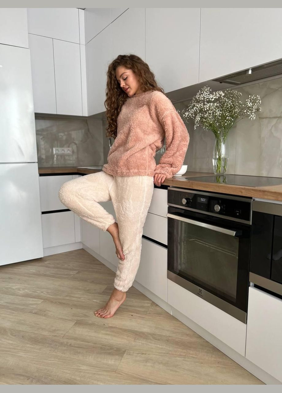 Бежевая зимняя пижама женская бежевая m (2507/2) GT
