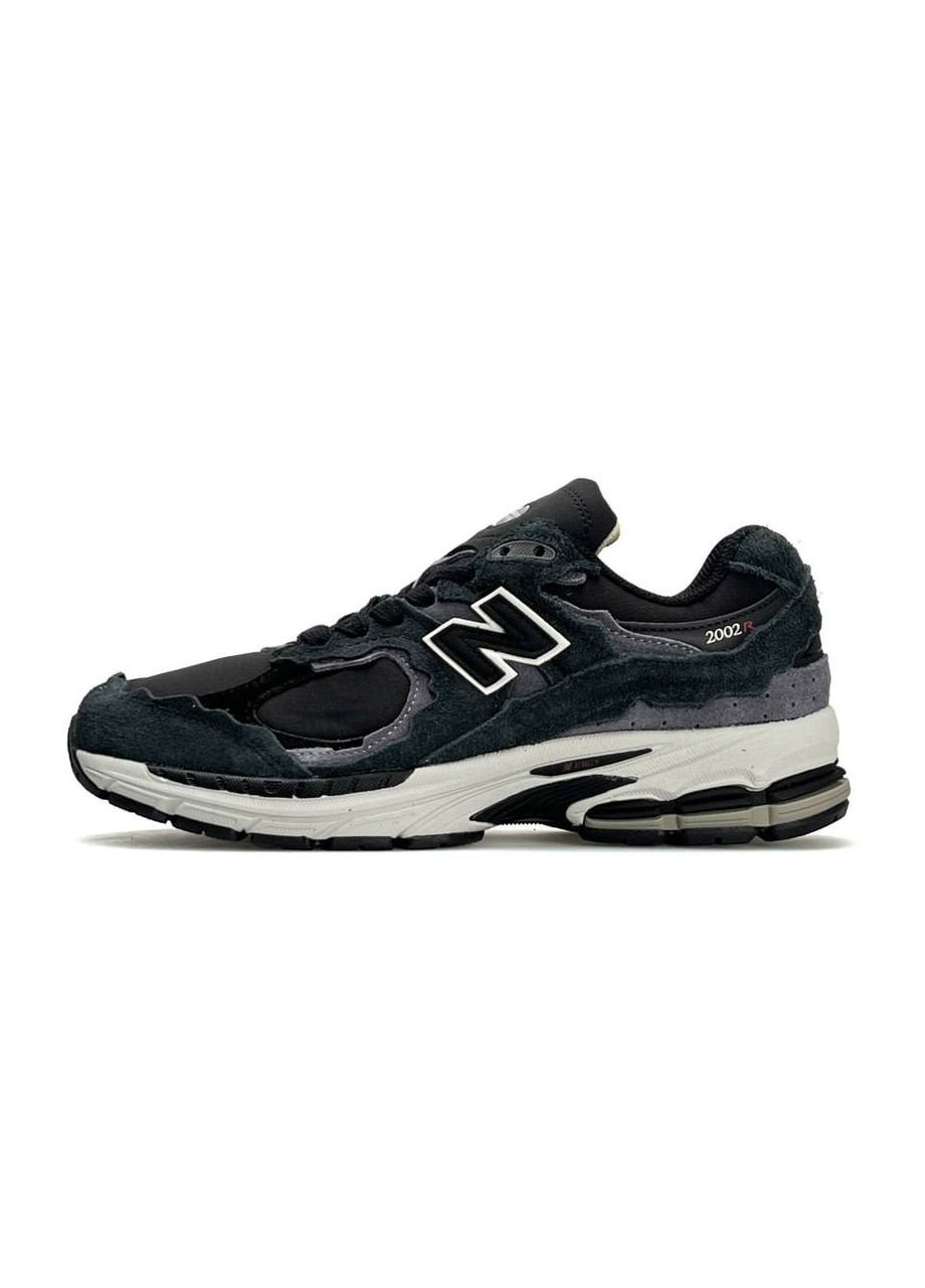 Темно-серые демисезонные кроссовки мужские new balance grey white No Brand 2002R ML