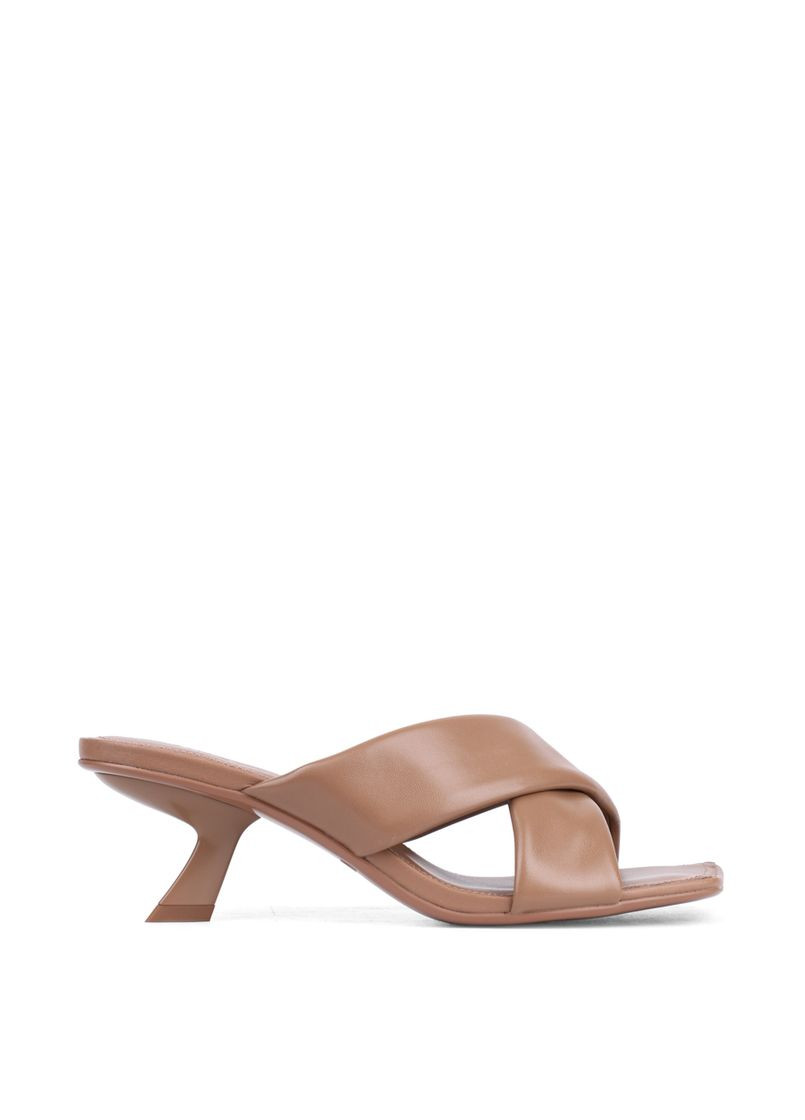 Бежевые женские сабо 2546-1 бежевая кожа. MIRATON