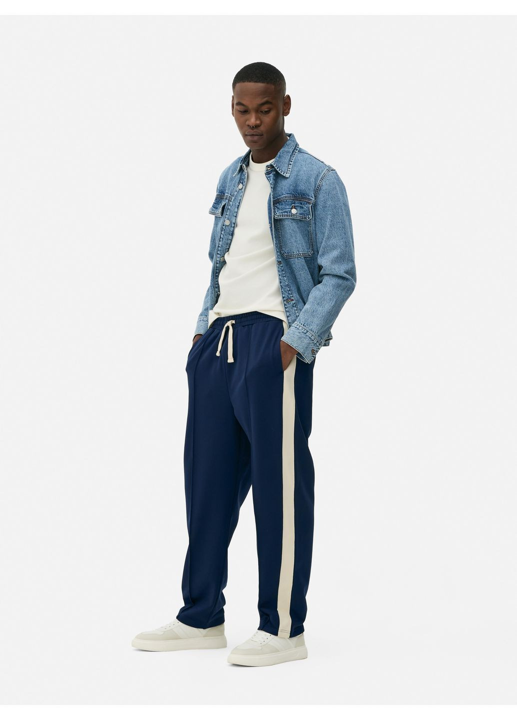 Штаны демисезон,темно-синий-молочный, Primark (369624156)