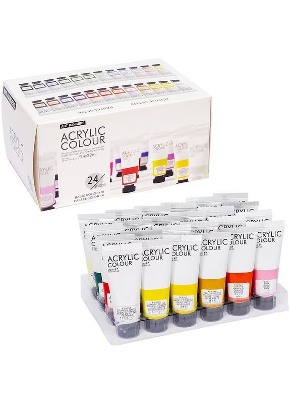 Набор акриловых красок "Art Ranger" PA32.24022.A, 24 цвета Bambi (367962114)