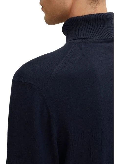 Кофта FINE KNITTED TURTLE NECK 1032304-10668 M Темно-синій 1032304-10668 Tom Tailor (386073881)