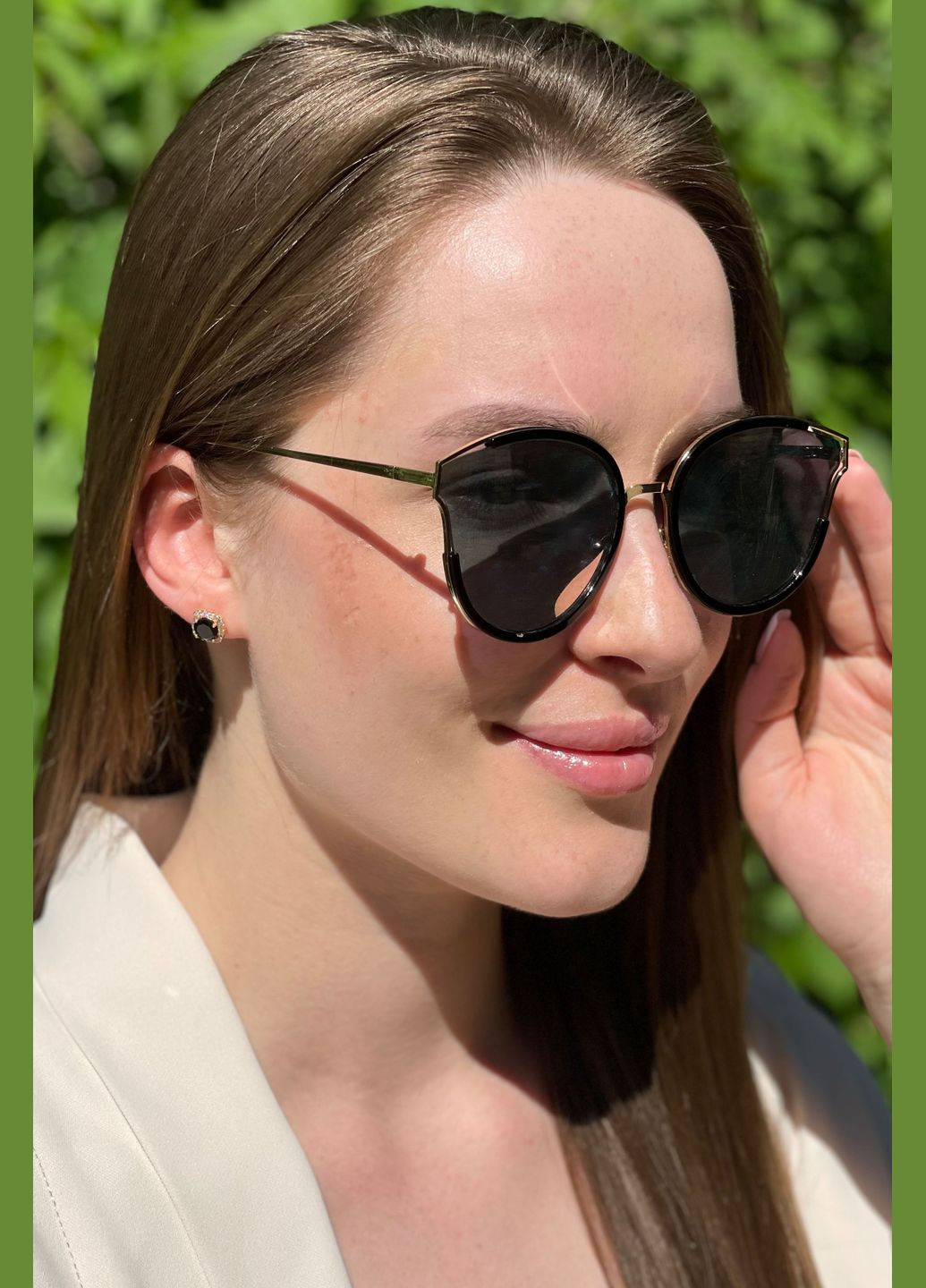 Окуляри жіночі золотистого кольору Let's Shop (299146819)