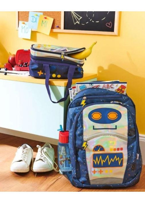 Легкий школьный рюкзак с роботом 16L No Brand (361156432)