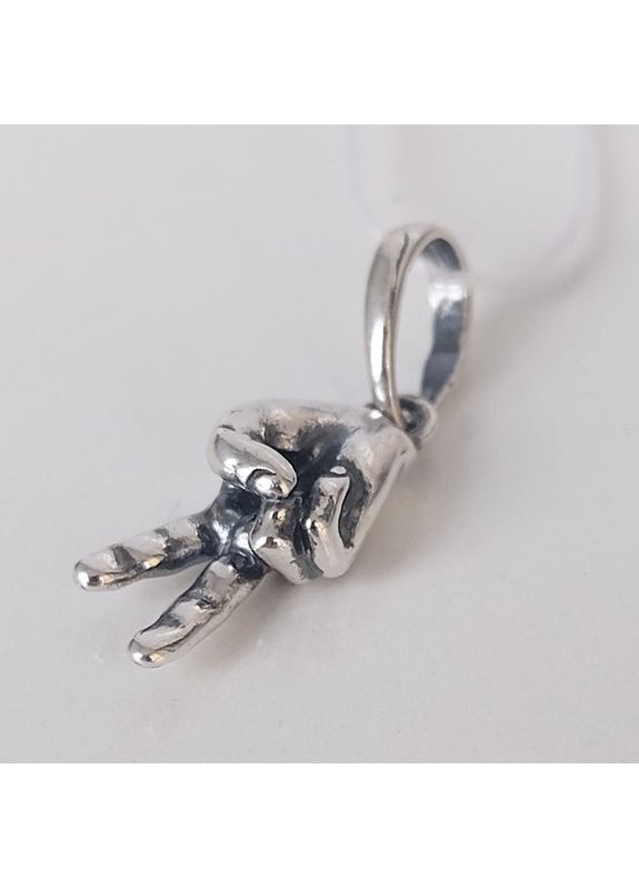 Кулон знак Перемоги зі срібла No Brand (371770621)