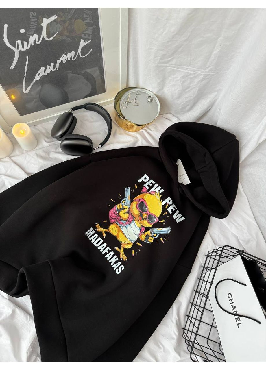 Жіноче тепле худі на флісі з принтом MonCher (361676472)