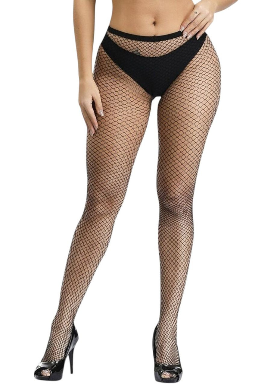 Эротические колготки сетка комплект из 4 для женщин черные универсальный размер WW7040 JSY (326598462)