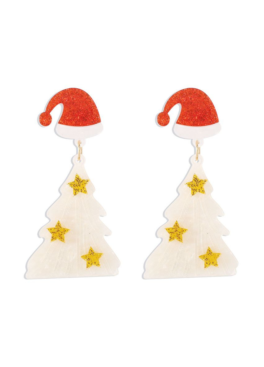 Новогодние длинные серьги елки гвозди (12-276) No Brand (314931044)