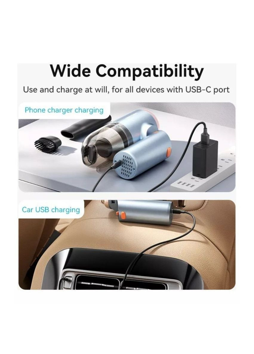 Ручной пылесос Car Vacuum Cleaner Foldable Type Blue (KRAL0) Vention Cordless (314979205)