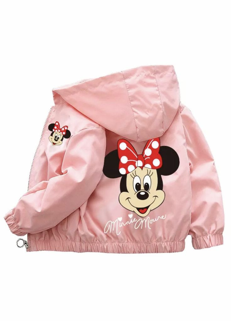 Розовая демисезонная куртка весенняя на девочку микки sf-169 розовый, 110 Sofia