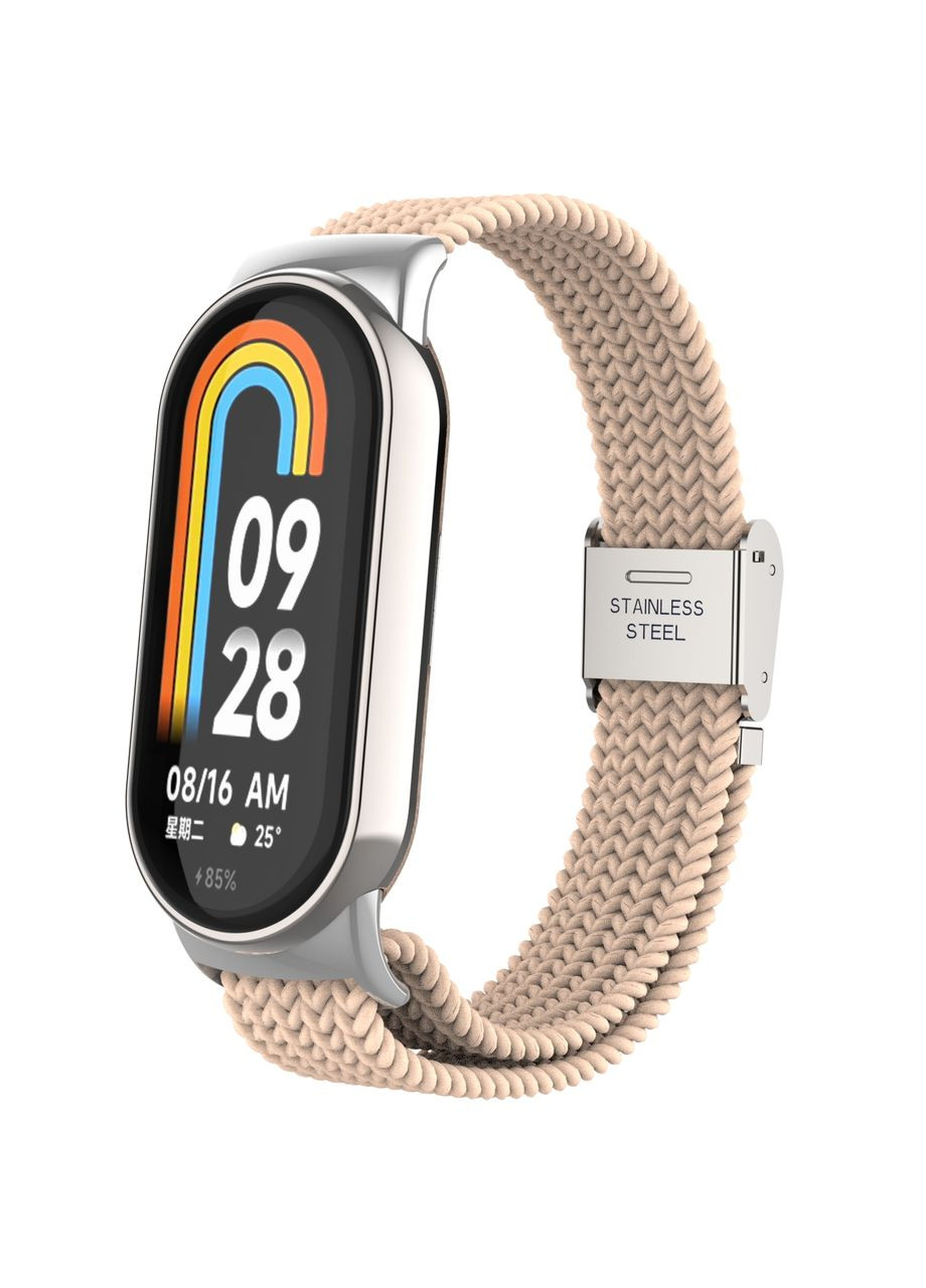 Ремешок Braided Solo Loop для Xiaomi Smart Band 10/9/8 Pink Sand (ARM86883) ArmorStandart (365247008)