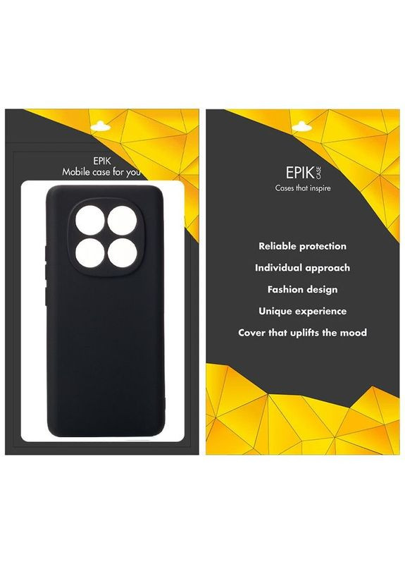 Чехол TPU Black Full Camera для Xiaomi Redmi Note 14 Pro+ 5G Черный Epik (372972539)
