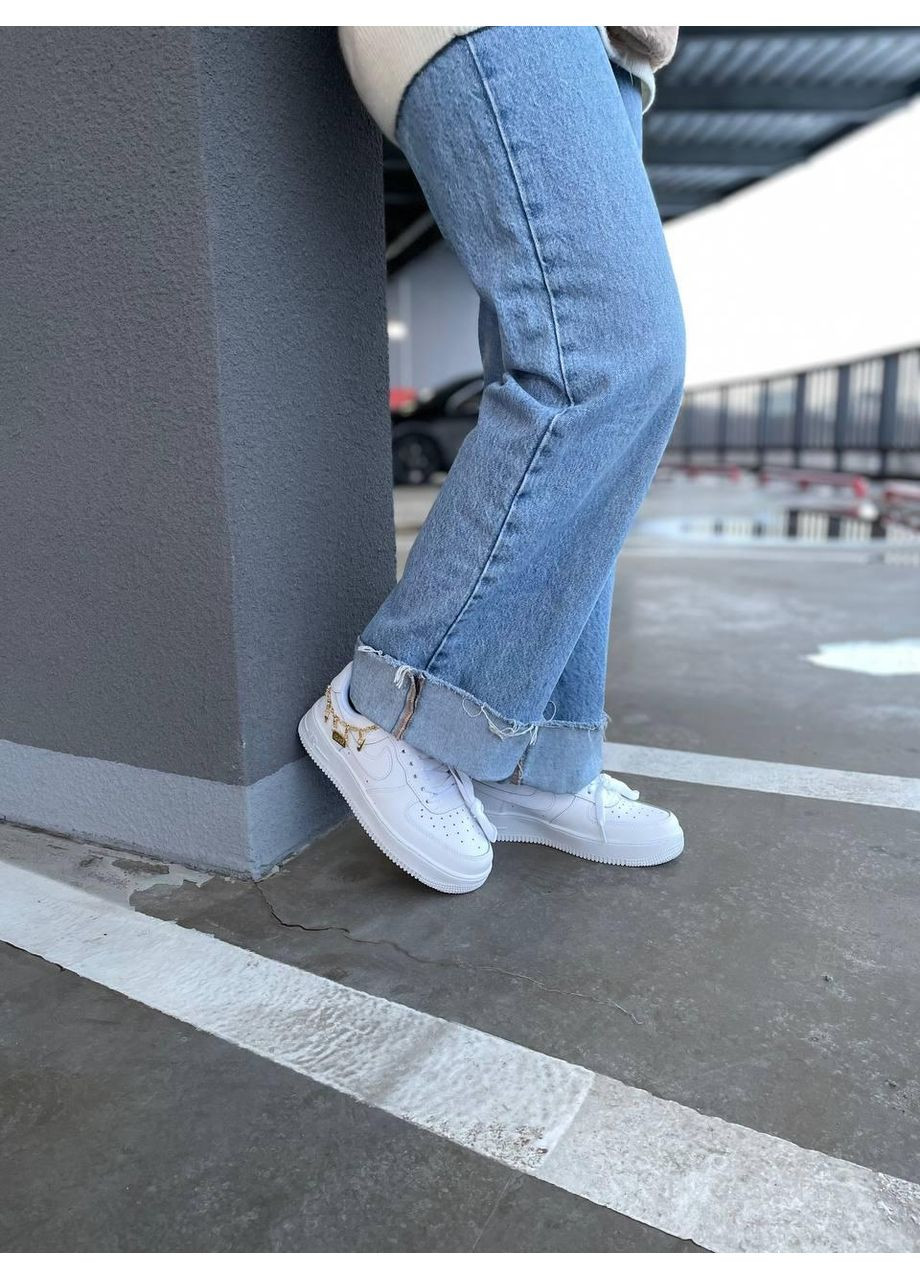 КРОССОВКИ ЖЕНСКИЕ NIKE AIR FORCE 1 LUCKY CHARMS НАЙК АИР ФОРС 1 ПРЕМИУМ No Brand белые демисезоны (368858209)