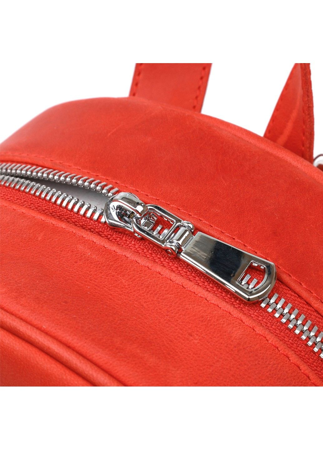 Шкіряний вінтажний жіночий рюкзак 16327 Червоний Shvigel (292849832)